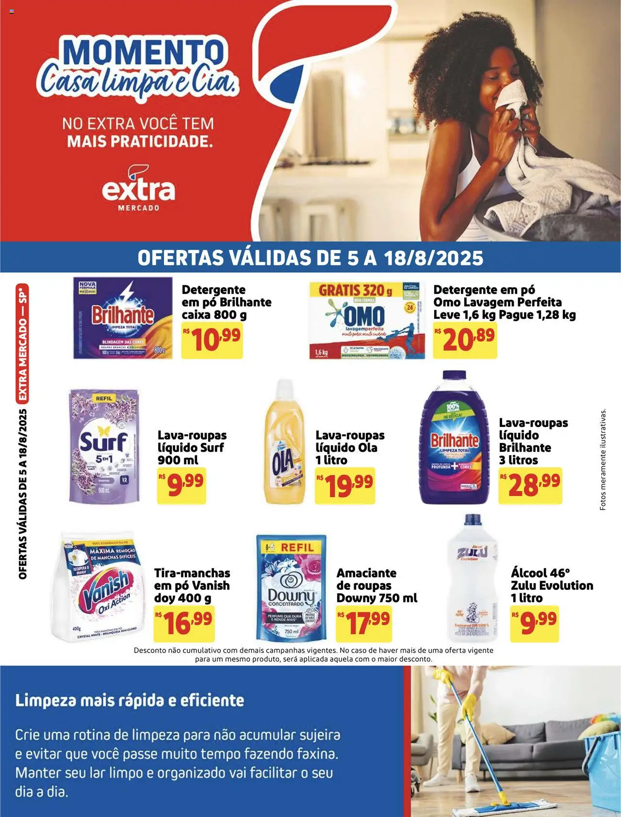 Extra folheto "Ofertas de Mercado Casa Limpa" válido a partir de 05/08/2025 - número de página 1