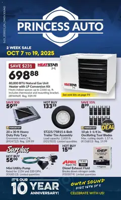 Preview of leaflet 2 Week Sale! from shop Princess Auto is valid from Oct 07, 2025