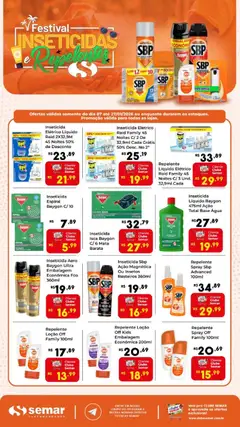 Pré-Visualização do folheto "Ofertas Inseticidas " da loja Semar Supermercado válido a partir de 07/01/2026