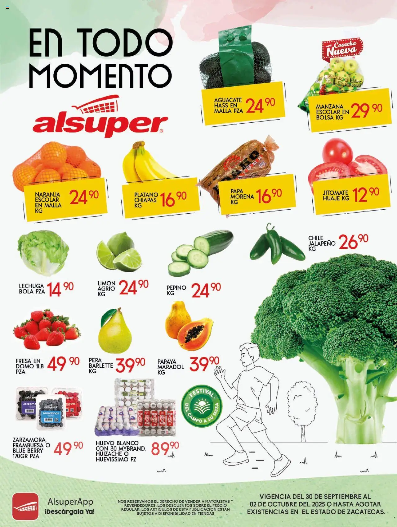 Folleto Zacatecas Alsuper y sus promociones válidas desde el 30/09/2025 - Número de página 1