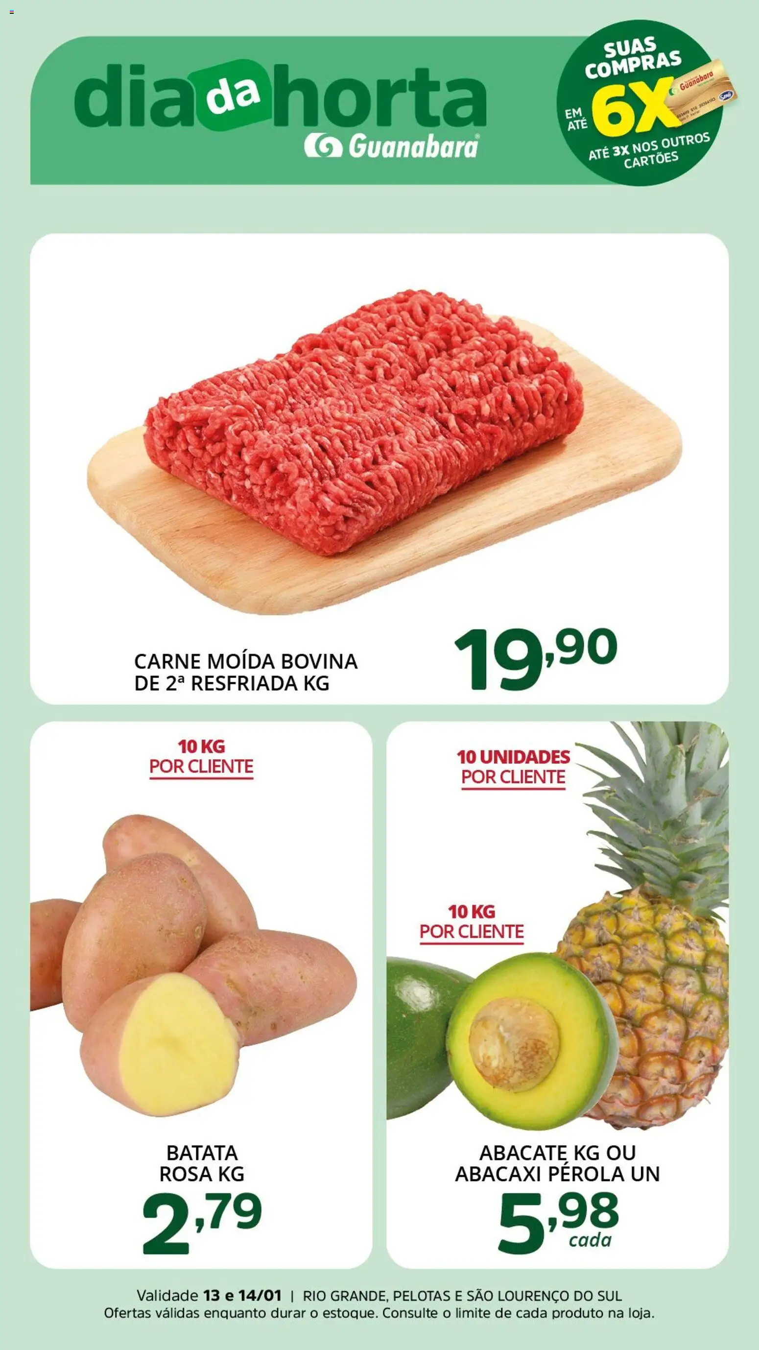 Pré-Visualização do folheto "Ofertas da semana" da loja Supermercado Guanabara válido a partir de 13/01/2026