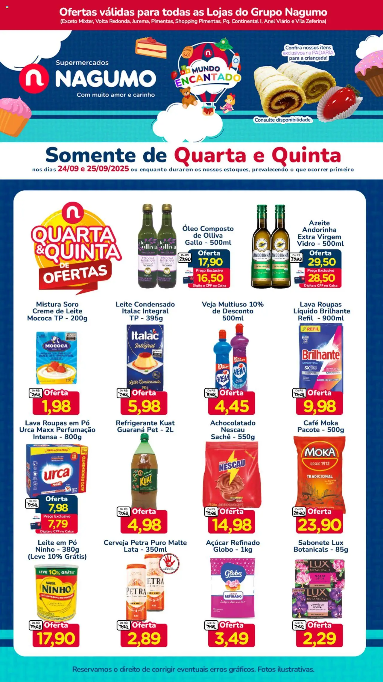 Nagumo folheto "Ofertas Quarta e Quinta" válido a partir de 24/09/2025 - número de página 1