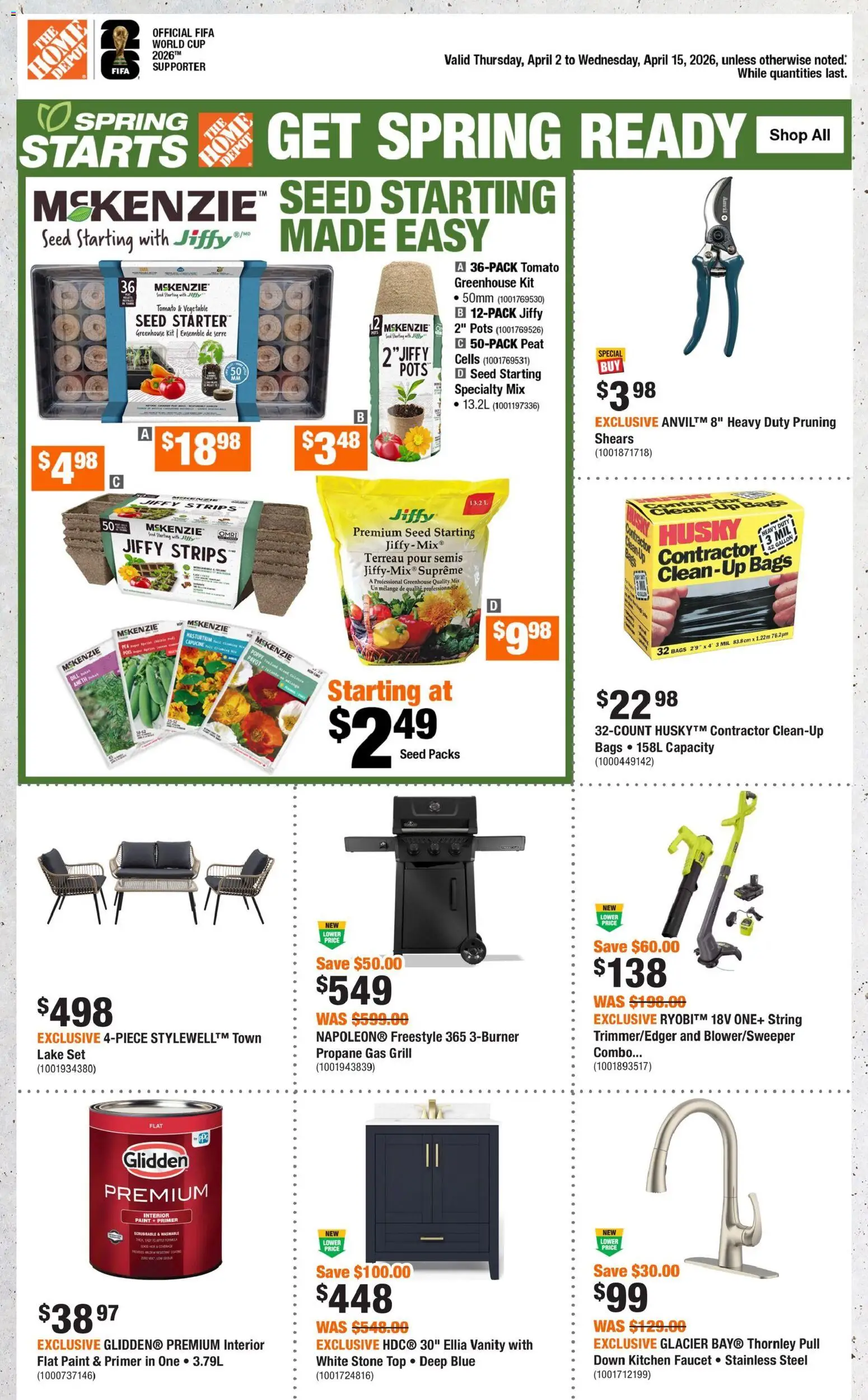 Preview of leaflet Home Depot weekly flyer -QC from shop Home Depot is valid from Apr 02, 2026