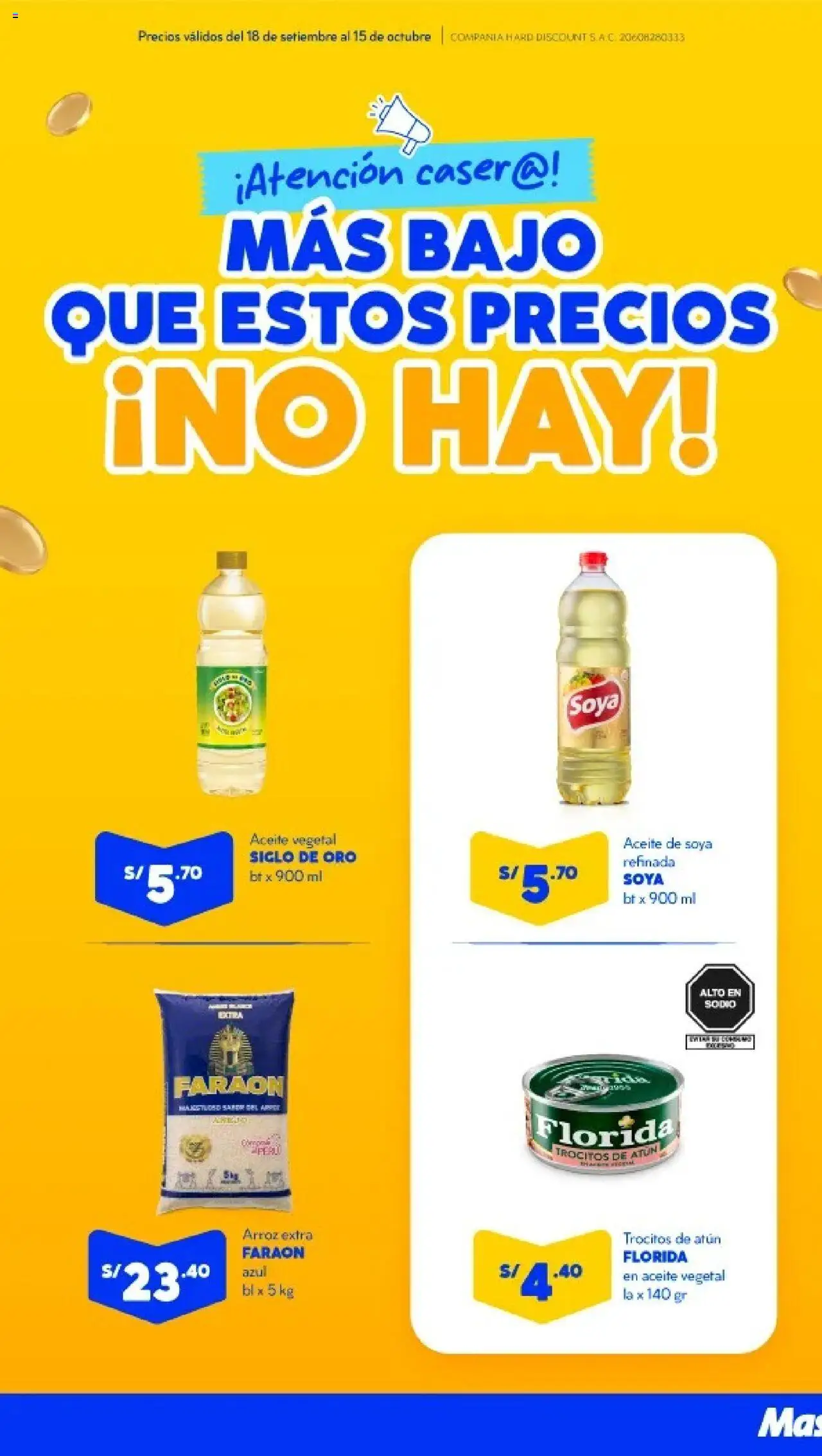 Mass Precios Mass Bajos - Chiclayo (18/09/2025 - 15/10/2025) - ofertas de hoy - número de página 1