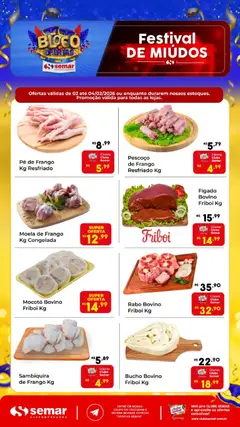 Pré-Visualização do folheto "Ofertas Festival de Miúdos" da loja Semar Supermercado válido a partir de 02/02/2026