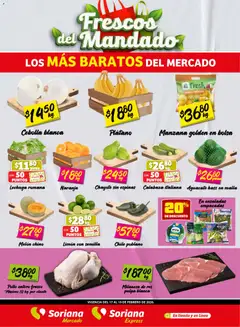Vista previa las ofertas de la tienda Soriana - Frescos del Mandado Mercado: Ver, Tab, Chis, Camp, Yuc y Q. Roo desde el 17/02/2026 