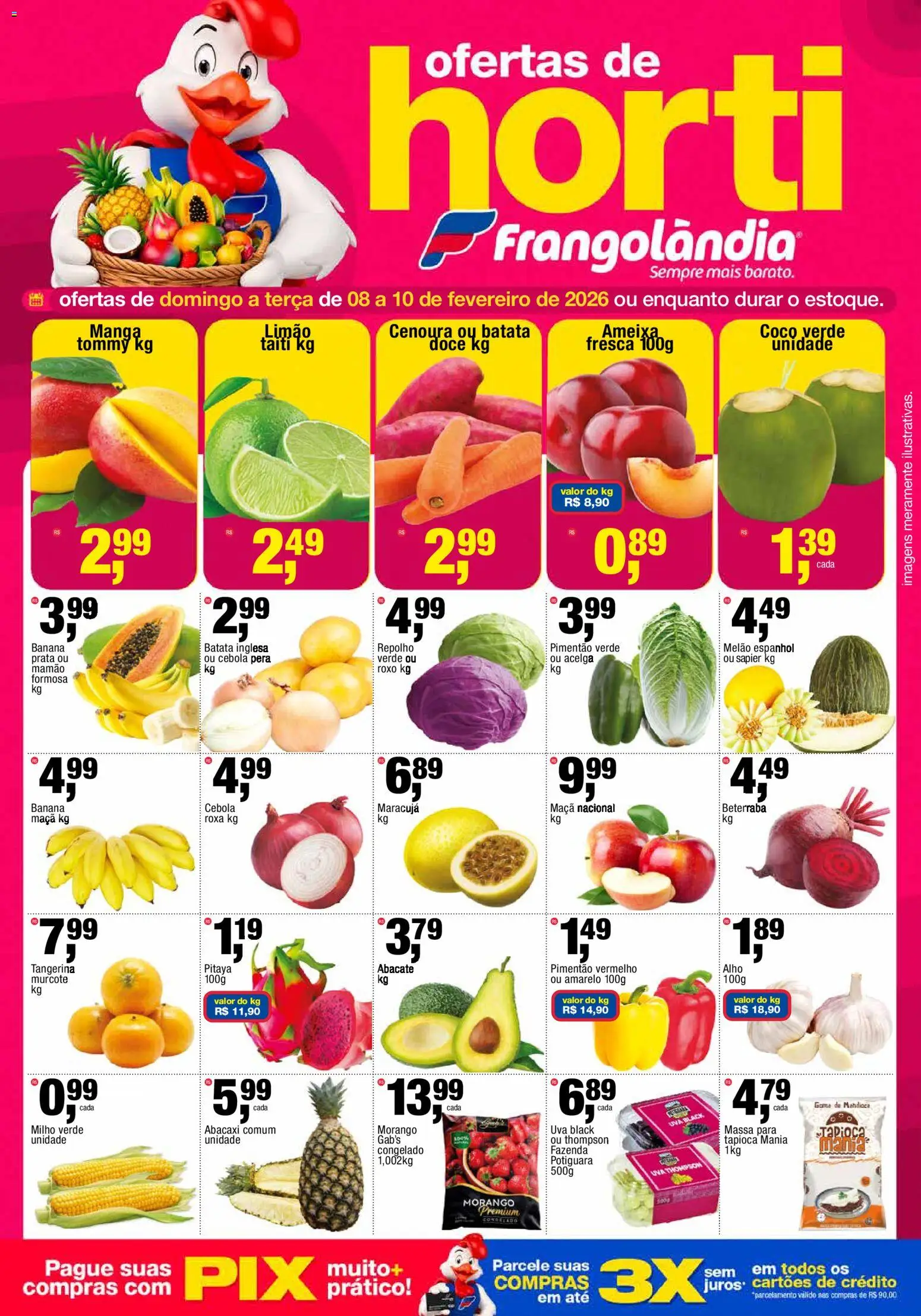 Pré-Visualização do folheto "Ofertas da semana" da loja Frangolândia válido a partir de 08/02/2026