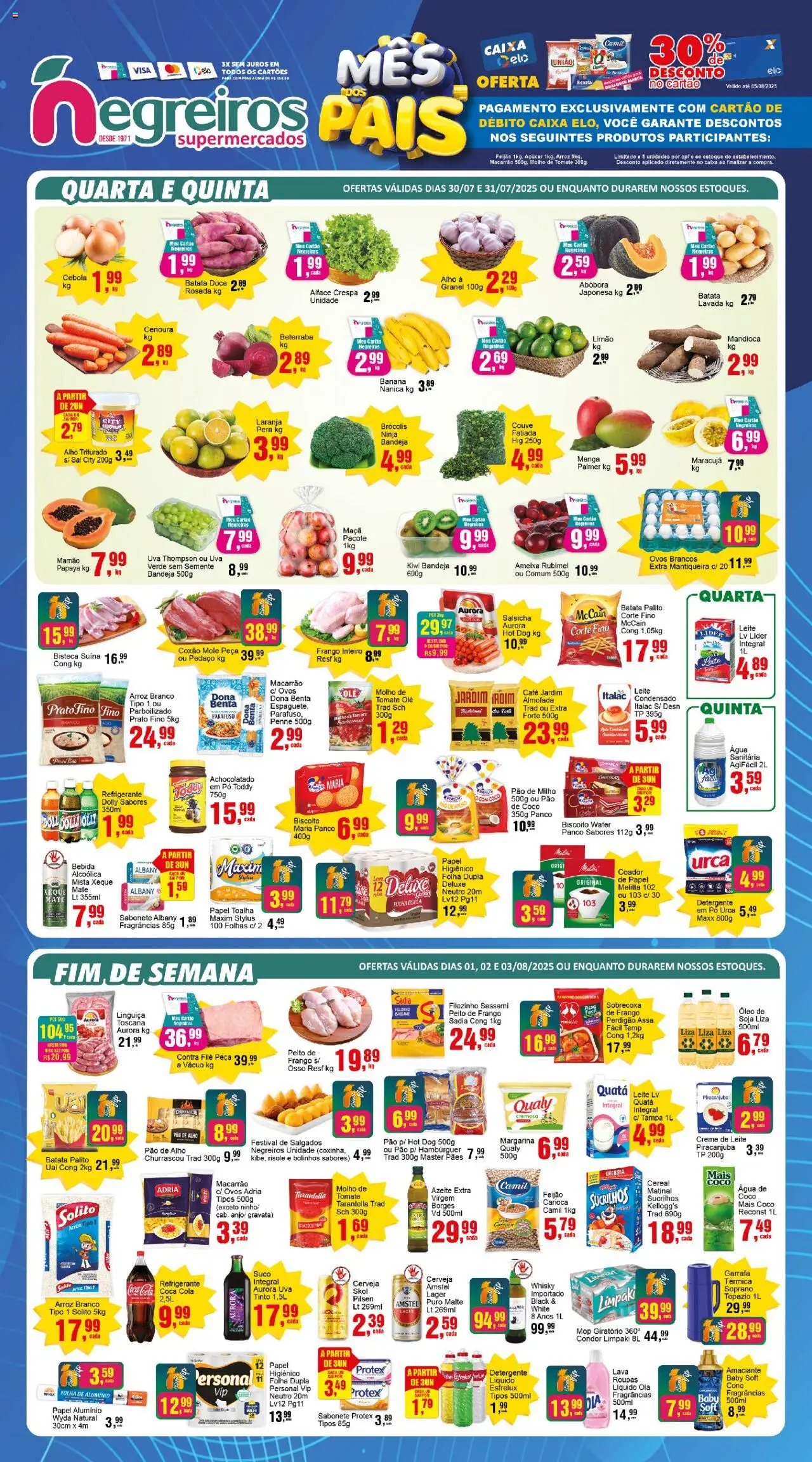Negreiros folheto "Ofertas da semana" válido a partir de 30/07/2025 - número de página 1
