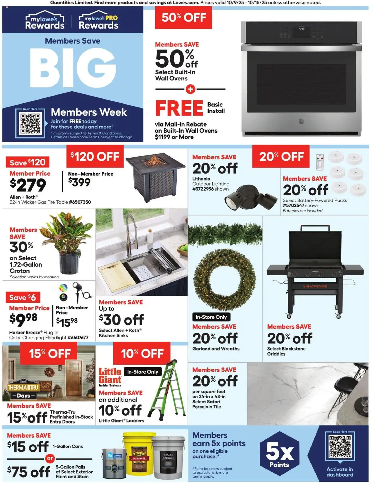 Lowe's Ad from 10/09/2025 - Flyer - Page number 1