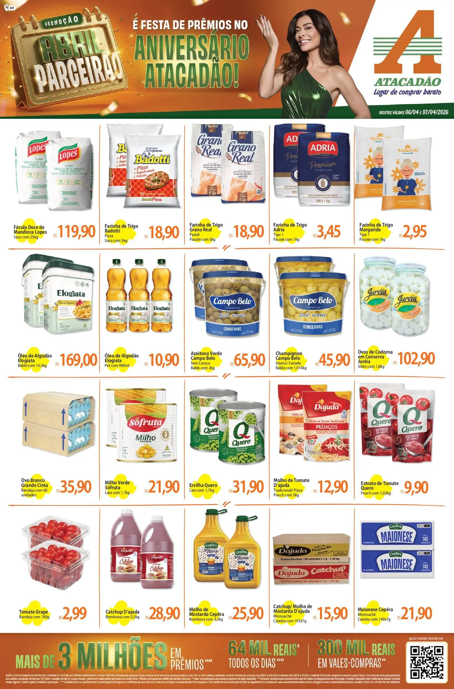 Pré-Visualização do folheto "Atacadão ofertas - MT" da loja Atacadão válido a partir de 06/04/2026