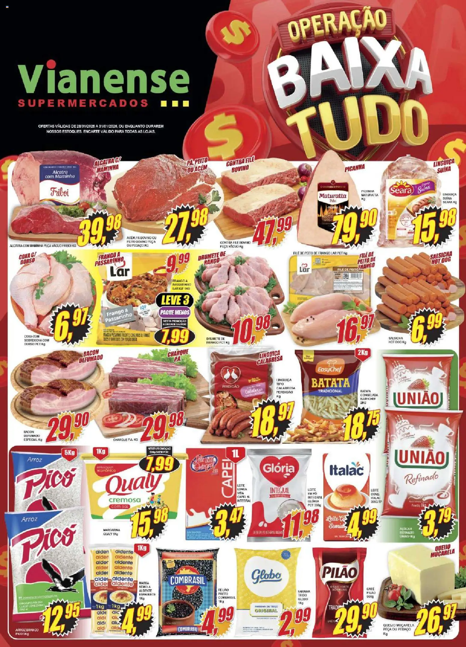 Pré-Visualização do folheto "Encarte" da loja Vianense válido a partir de 28/01/2026