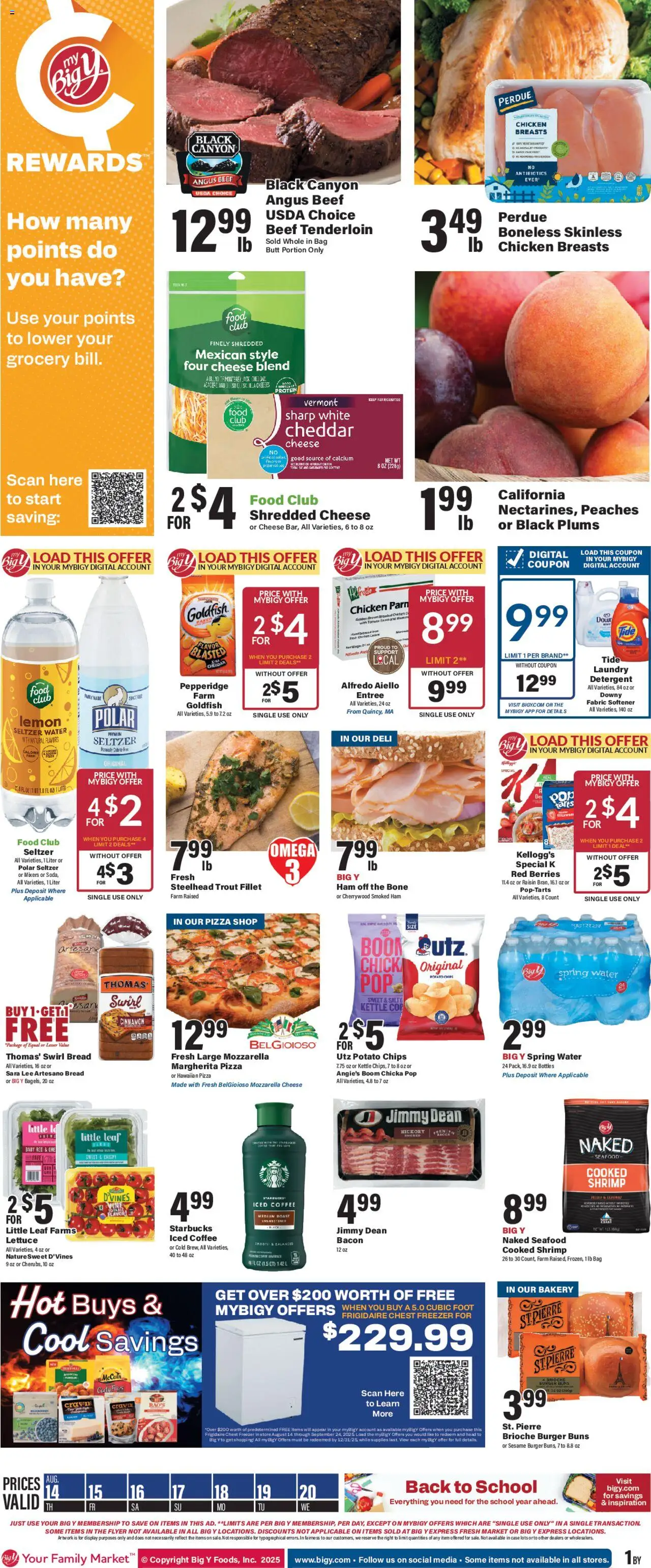 Big Y Weekly Ad from 08/14/2025 - Flyer - Page number 1
