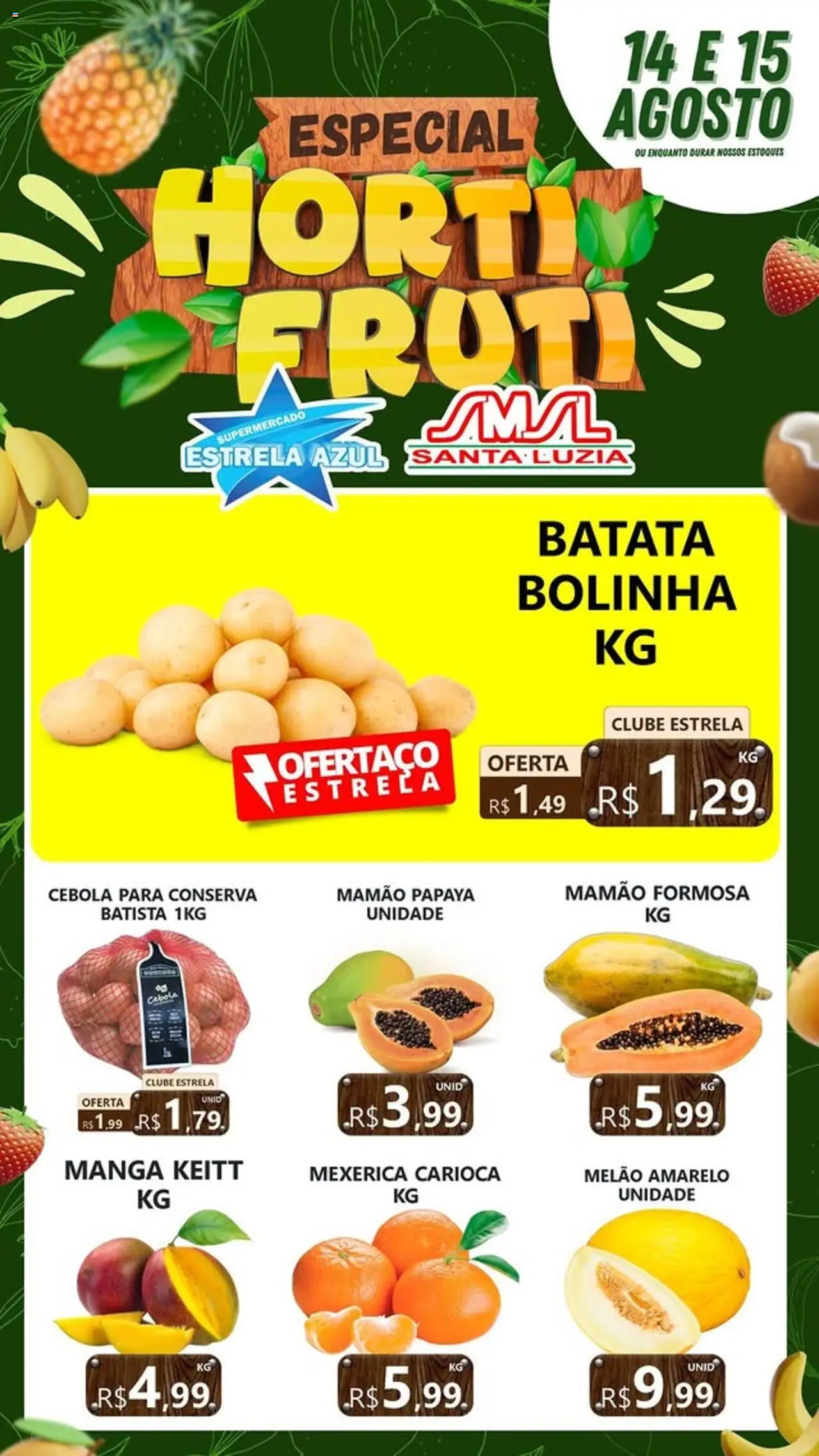 Estrela Azul folheto "Ofertas Hortifruti" válido a partir de 14/08/2025 - número de página 1