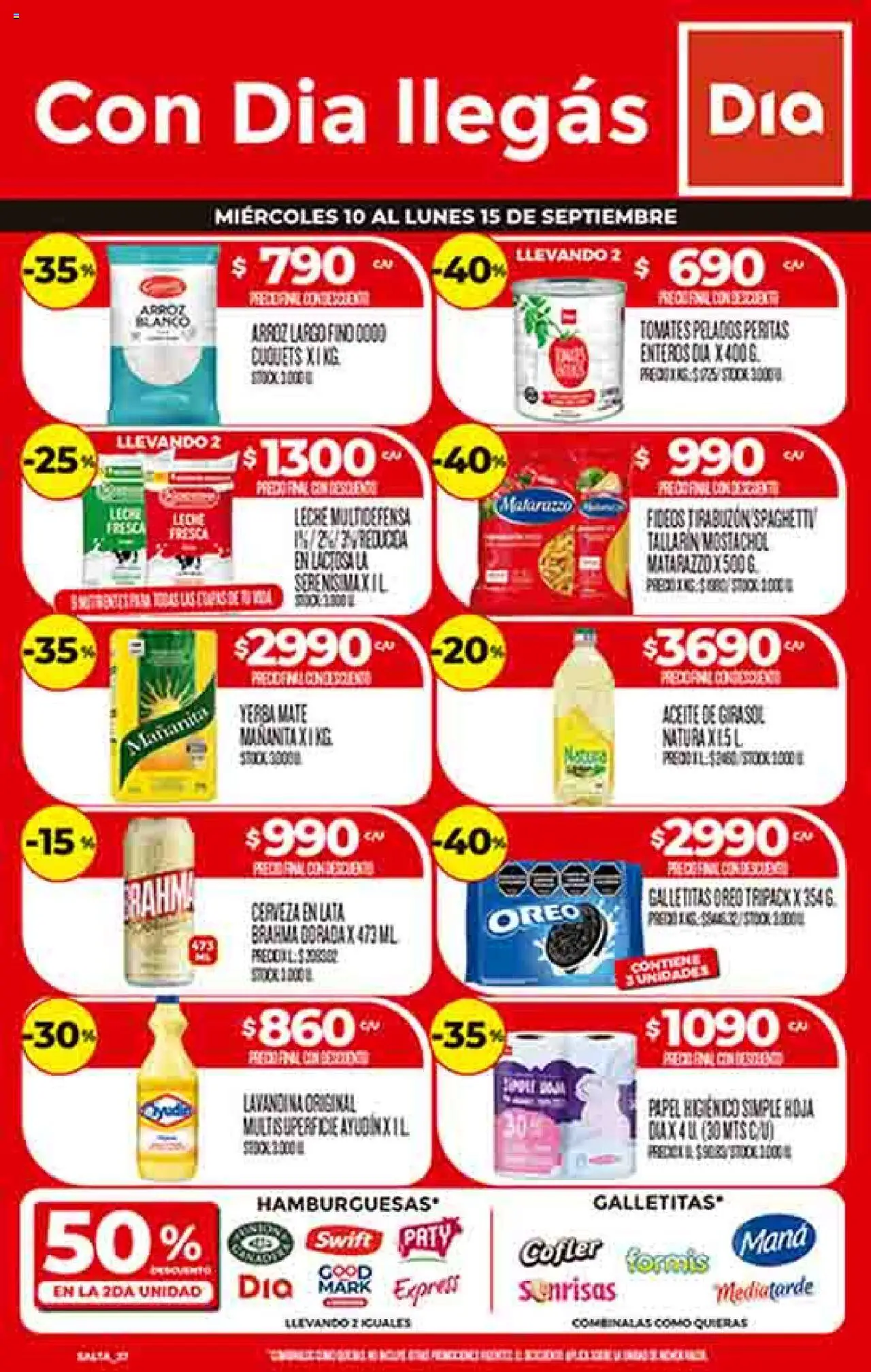 DIA Supermercado Ofertas - Salta y Jujuy del 10/09/2025