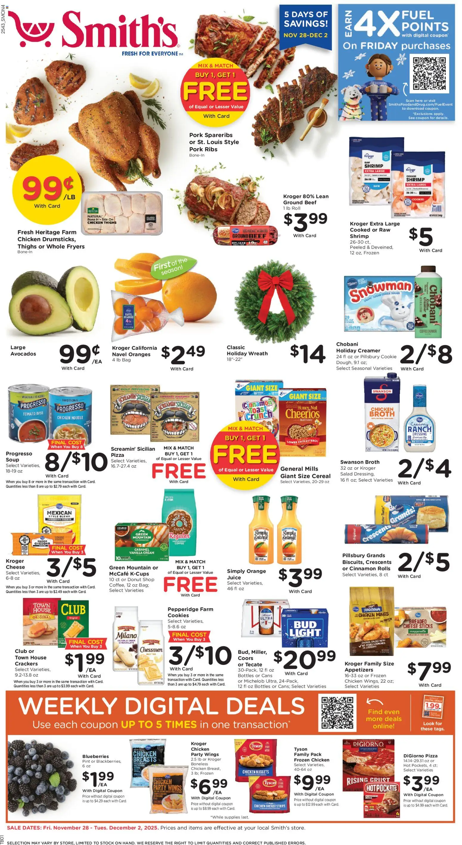 Ad Preview of Smith's Weekly Ad from 11/28/2025