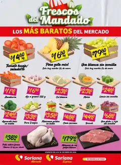 Vista previa las ofertas de la tienda Soriana - Frescos del Mandado Mercado: Tamaulipas desde el 06/01/2026 