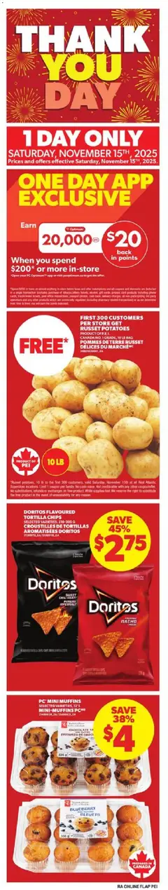 Preview of leaflet Weekly Flyer - PE from shop Atlantic Superstore is valid from Nov 13, 2025