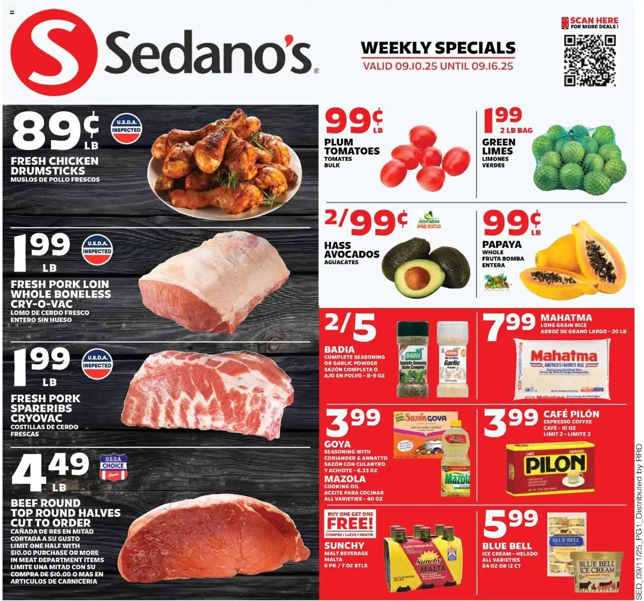 Sedano's Current Ad - FL from 09/10/2025 - Flyer - Page number 1