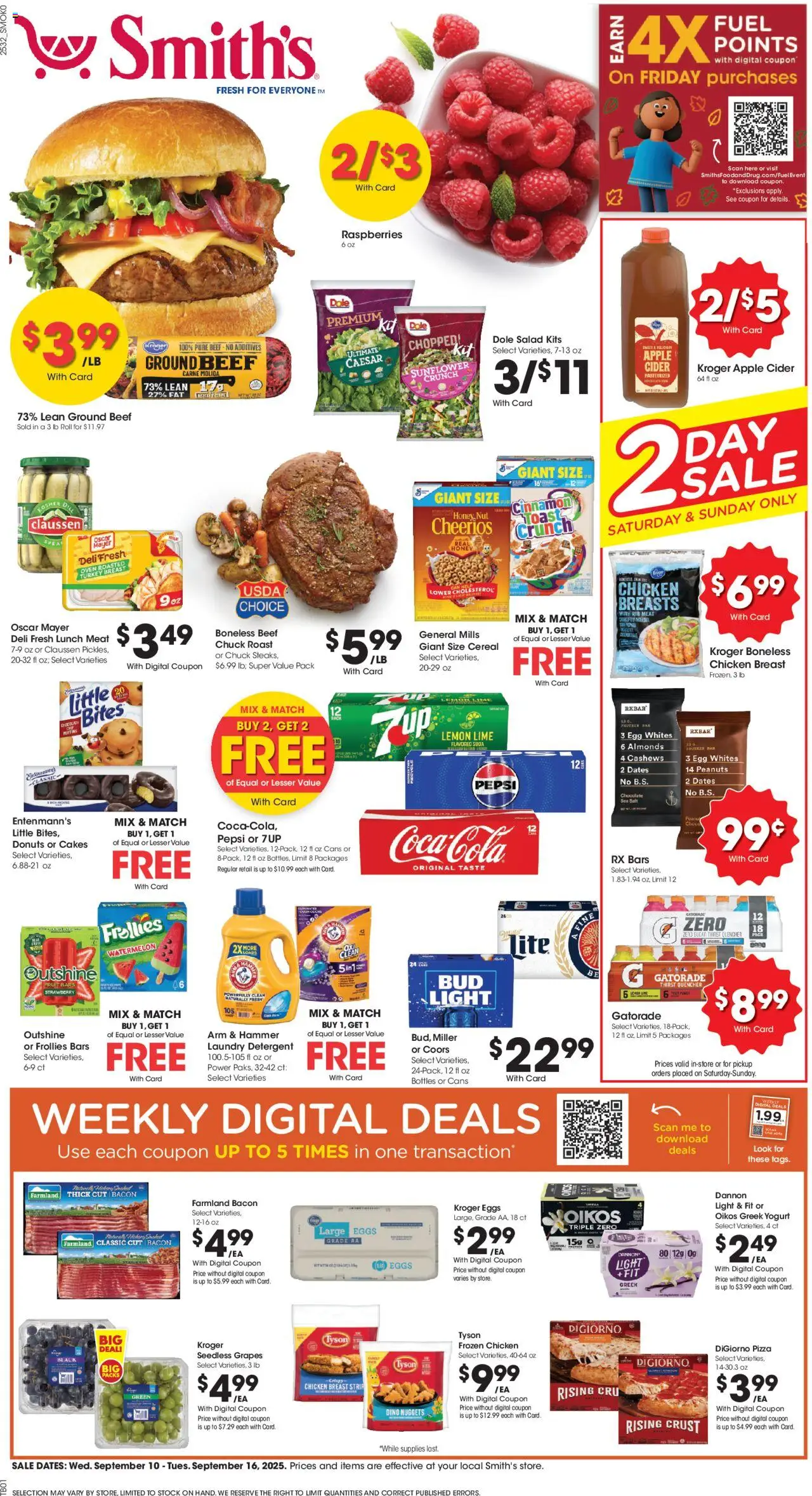 Smith's Weekly Ad - WY from 09/10/2025 - Flyer - Page number 1