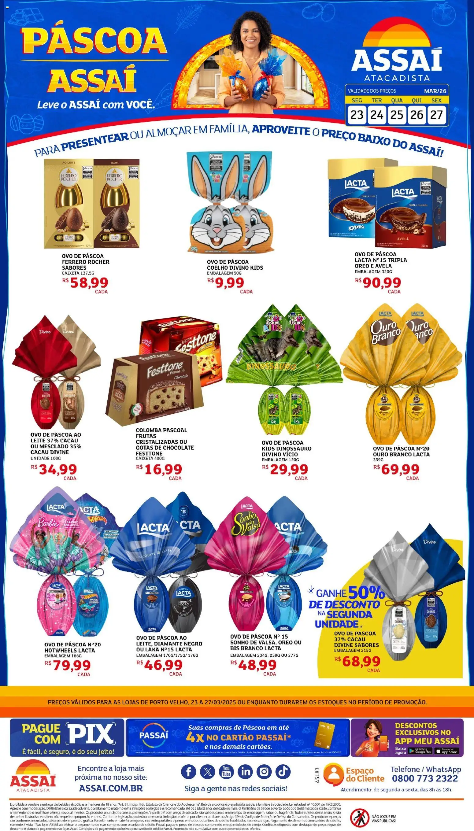 Pré-Visualização do folheto "Assaí Atacadista ofertas - RO" da loja Assaí Atacadista válido a partir de 23/03/2026