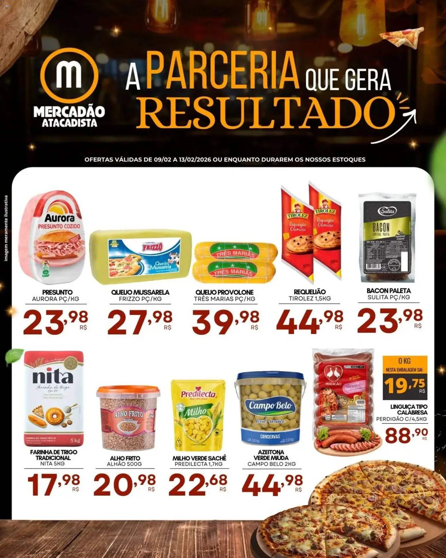 Pré-Visualização do folheto "Ofertas da semana" da loja Mercadão Atacadista válido a partir de 09/02/2026