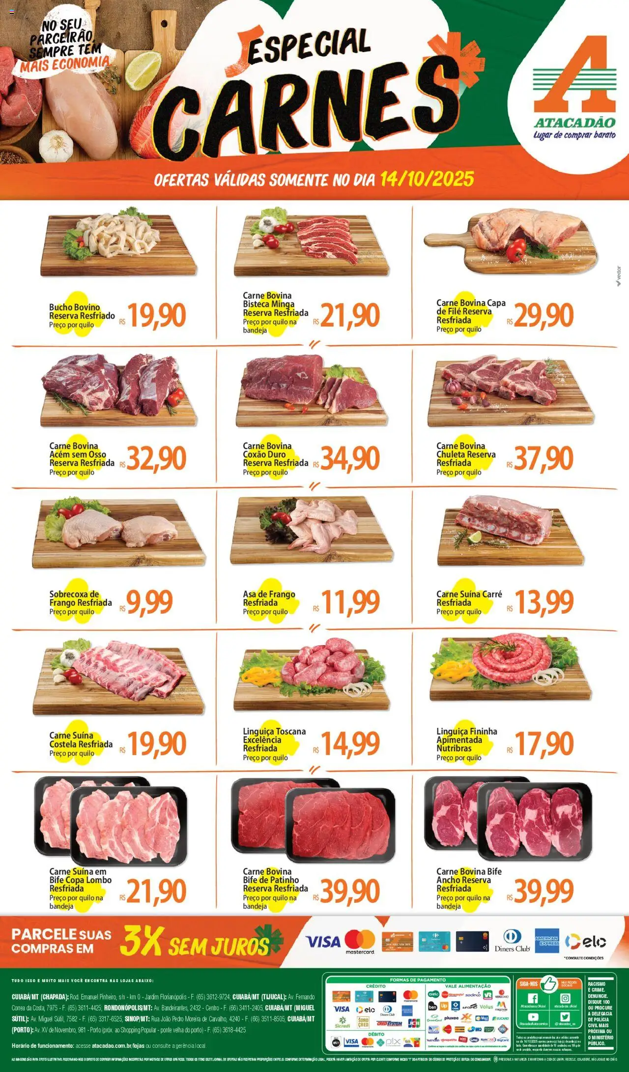 Atacadão folheto "Ofertas - MT" válido a partir de 14/10/2025 - número de página 1
