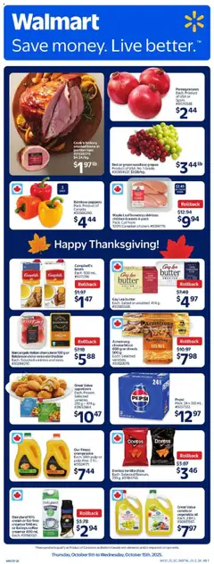 Preview of leaflet Weekly Flyer - AB from shop Walmart is valid from Oct 09, 2025