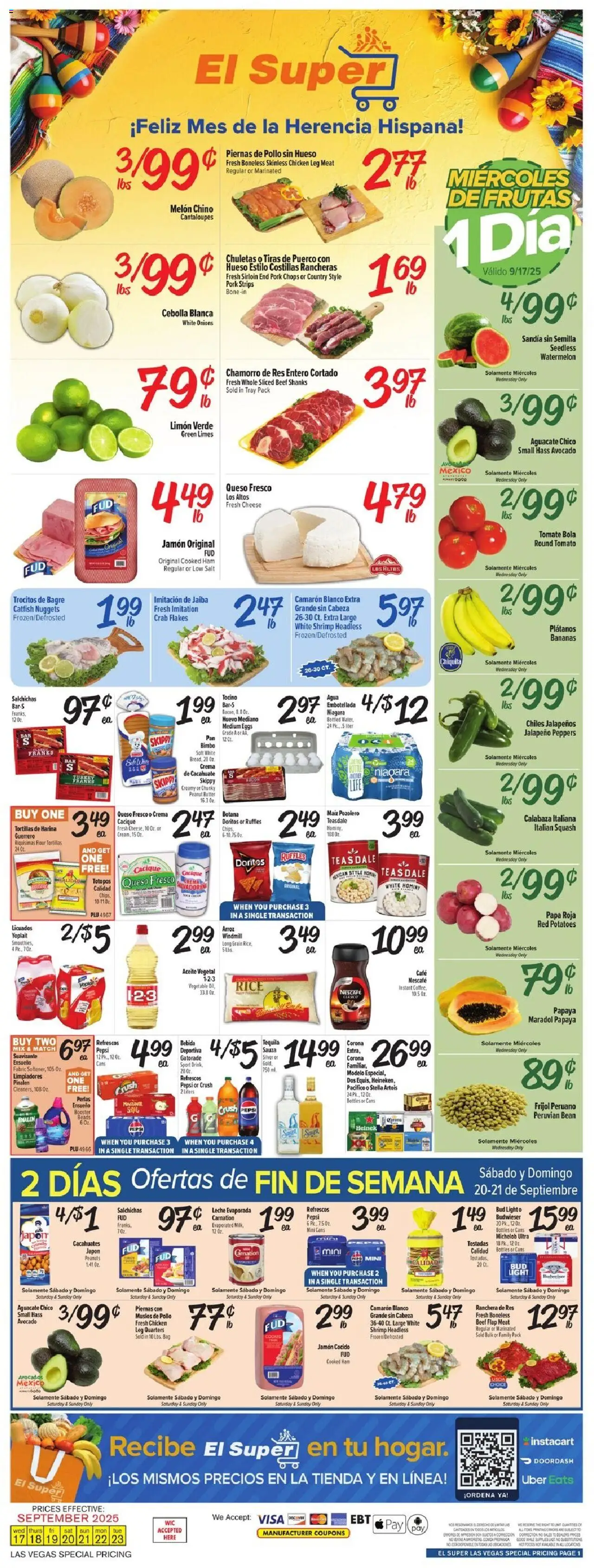 El Super Weekly Ad - NV from 09/17/2025 - Flyer - Page number 1