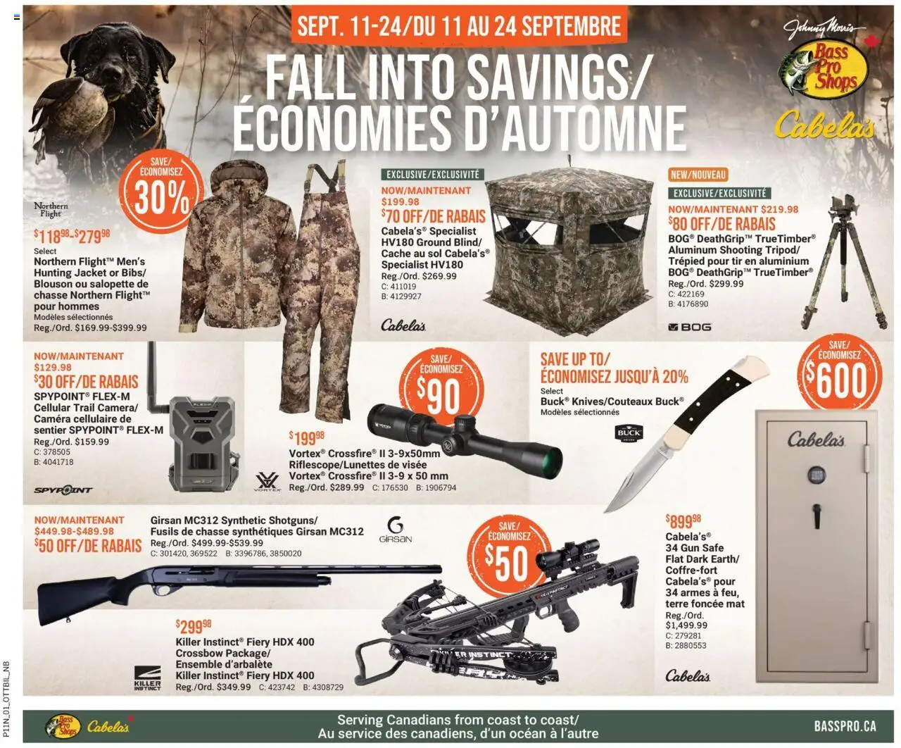 Cabelas flyer valid from Sep 11, 2025 - page number 1