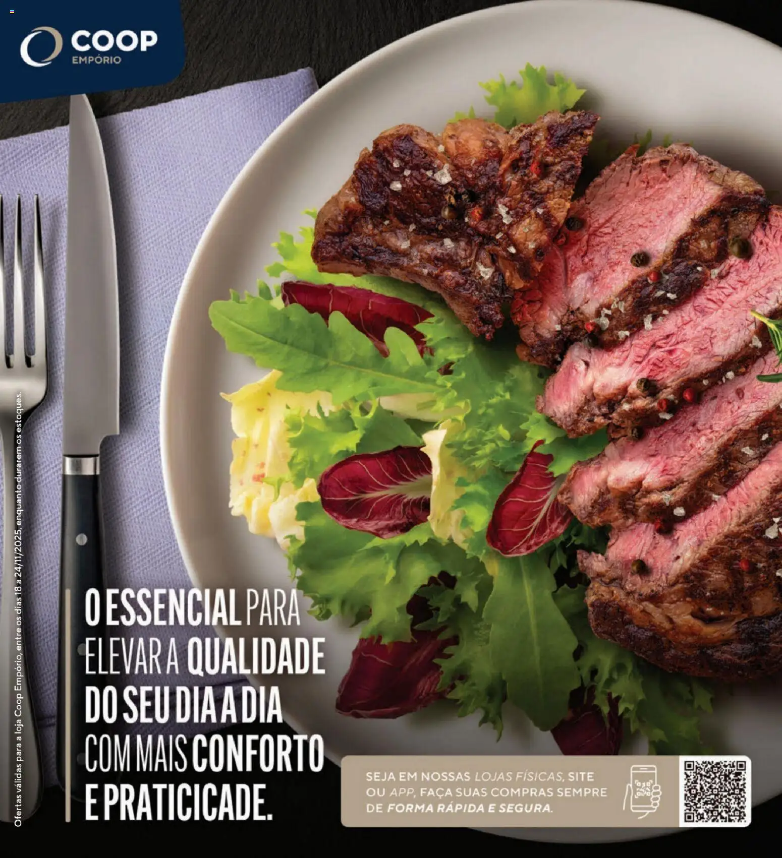 Pré-Visualização do folheto "Ofertas Empório" da loja Coop válido a partir de 18/11/2025