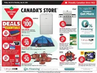 Preview of leaflet Weekly flyer / circulaire from shop Canadian Tire is valid from Jul 18, 2025