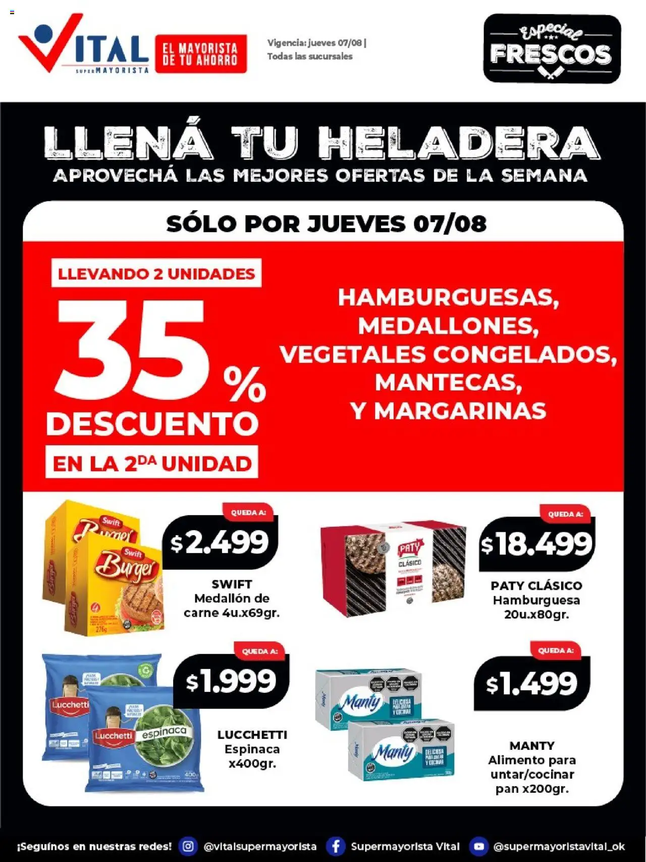 Vital Llená tu heladera del 07/08/2025 >> Catálogo
