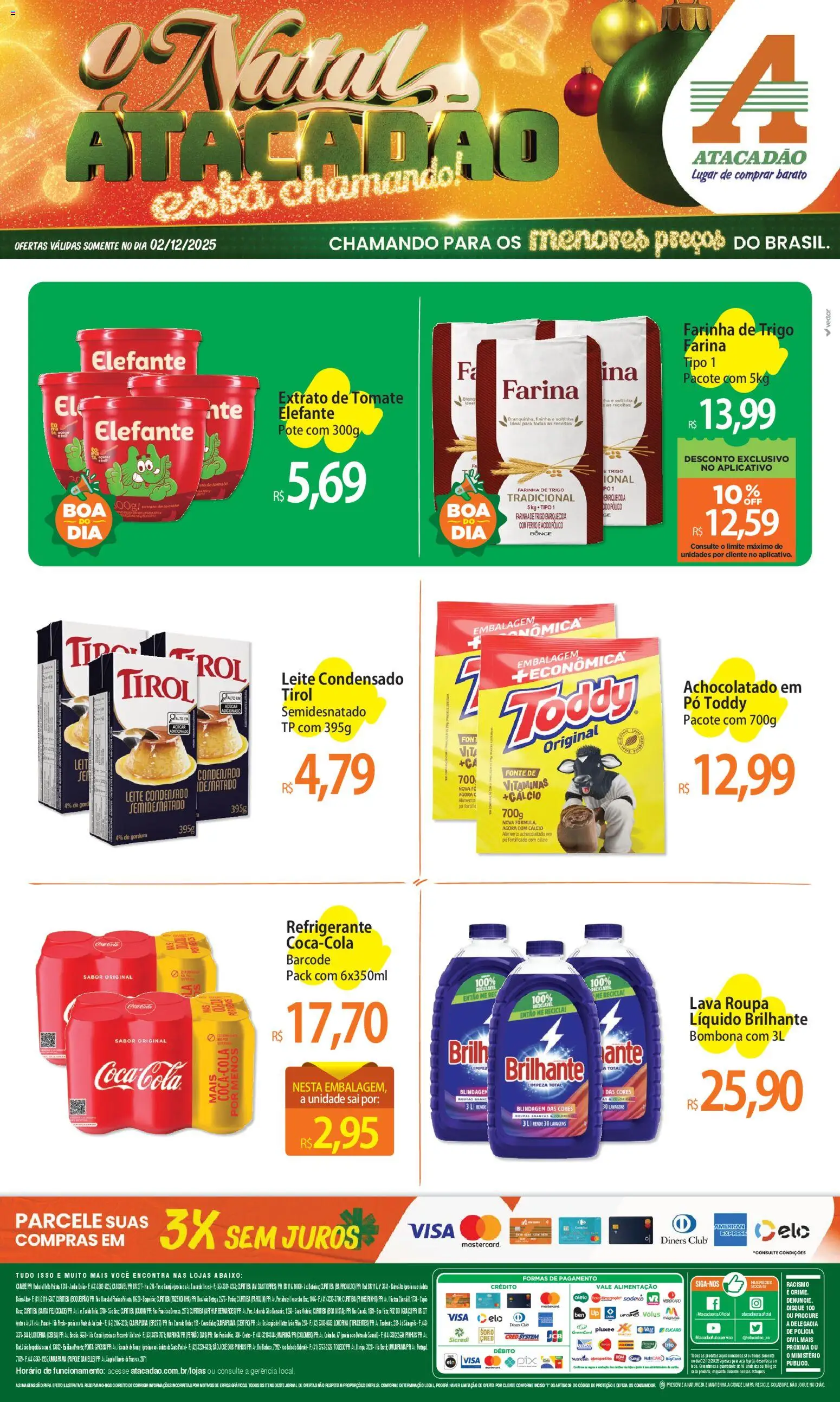 Pré-Visualização do folheto "Ofertas - PR" da loja Atacadão válido a partir de 02/12/2025