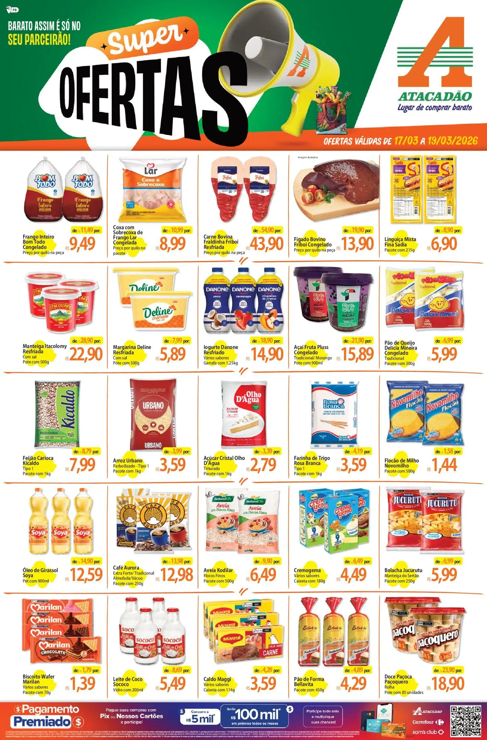 Pré-Visualização do folheto "Atacadão ofertas - PB" da loja Atacadão válido a partir de 17/03/2026