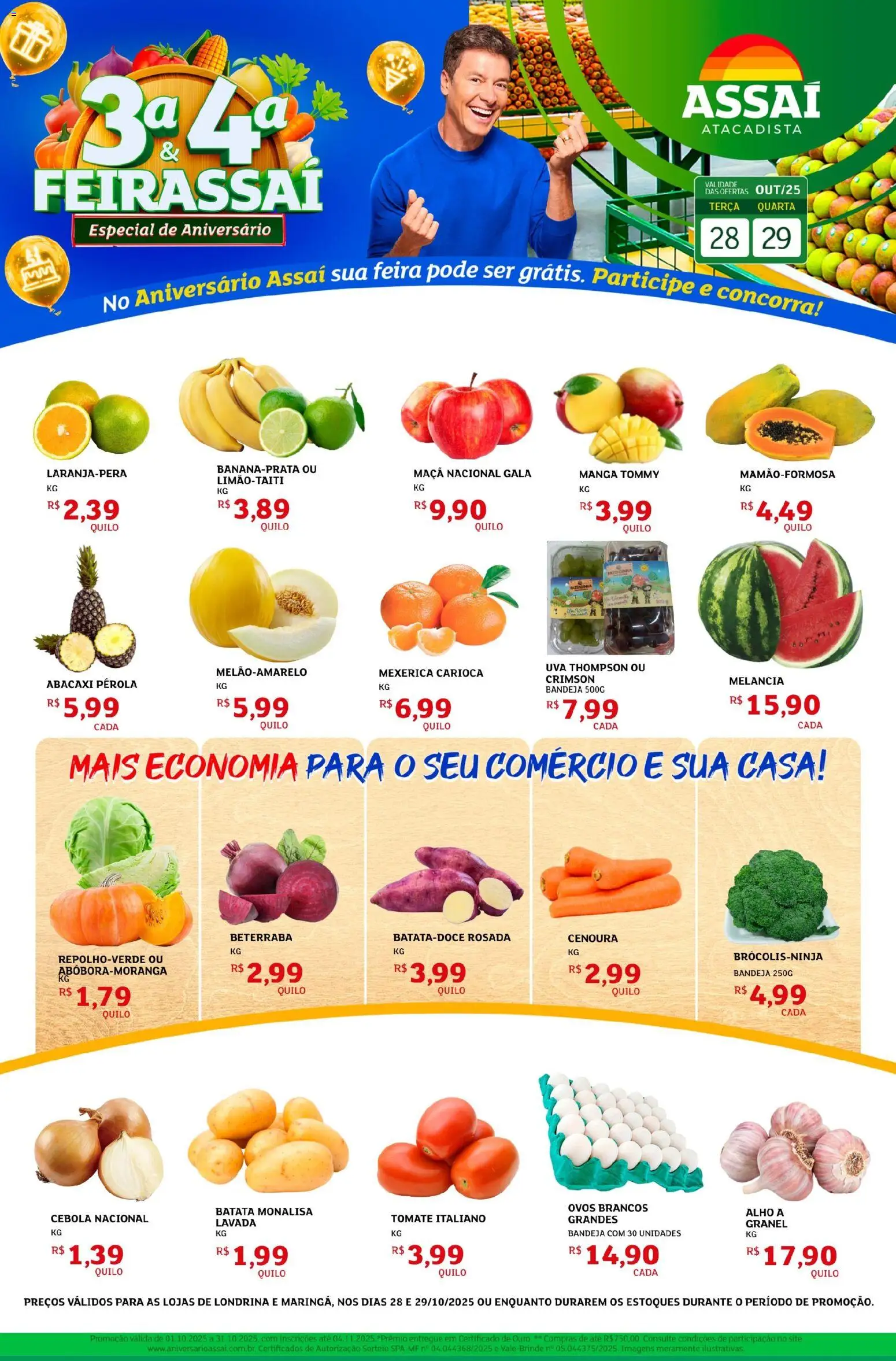 Assaí Atacadista folheto "Encarte - PR" válido a partir de 28/10/2025 - número de página 1