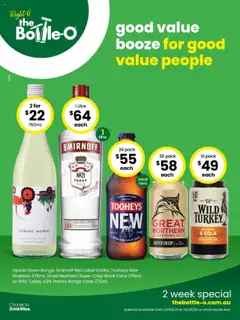 Preview of catalogue Good Value Booze for Good Value People - NSW from shop The Bottle-O valid 01/09/2025