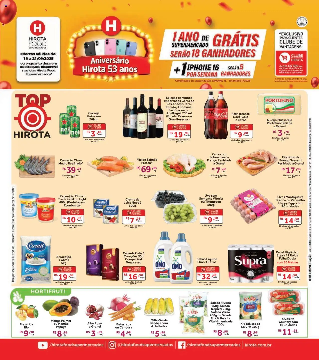 Hirota Food folheto "Ofertas Final de Semana" válido a partir de 19/09/2025 - número de página 1