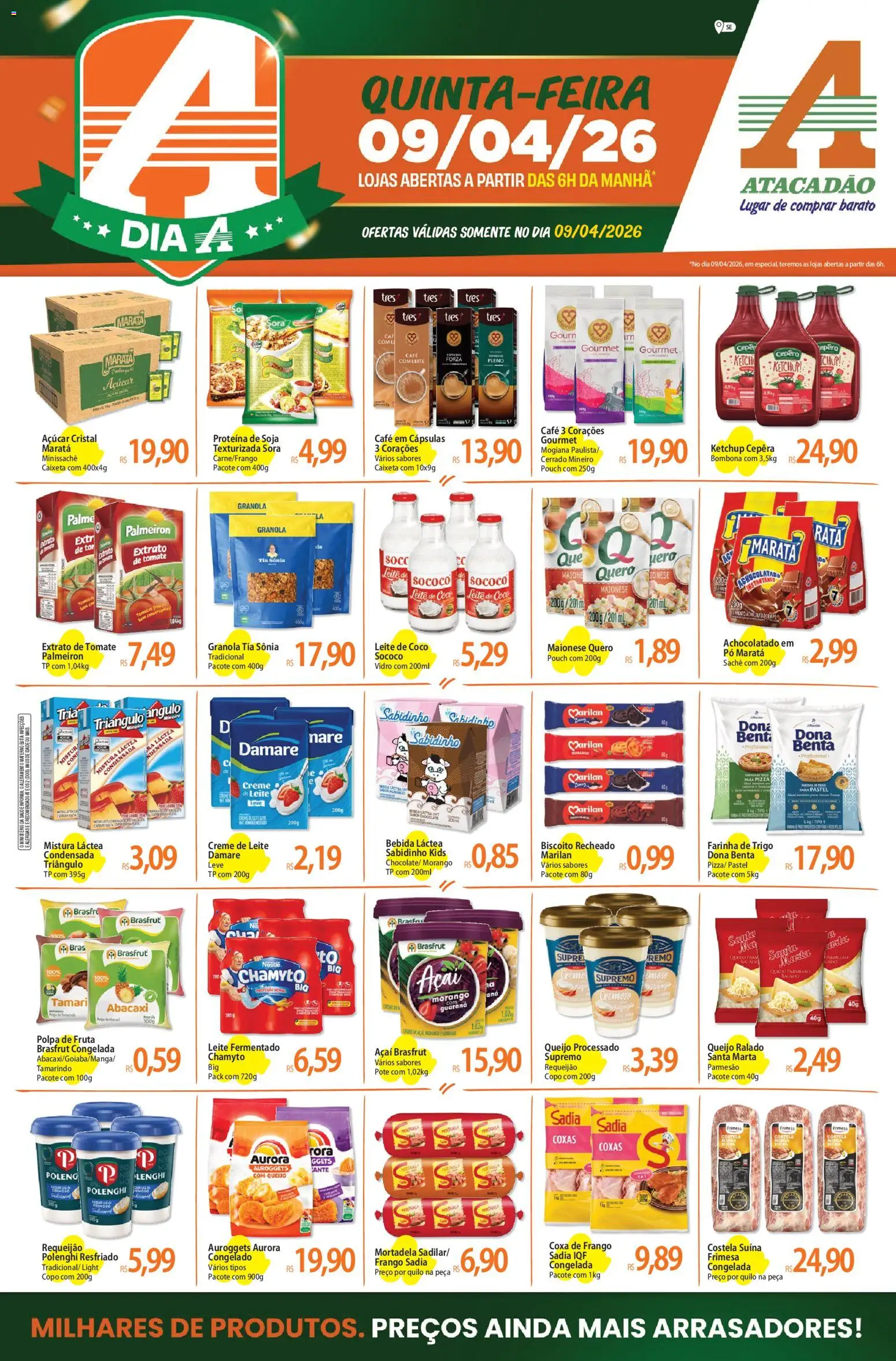 Pré-Visualização do folheto "Atacadão ofertas - SE" da loja Atacadão válido a partir de 09/04/2026