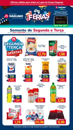 Pré-Visualização do folheto "Ofertas Segunda e Terça" da loja Nagumo válido a partir de 12/01/2026