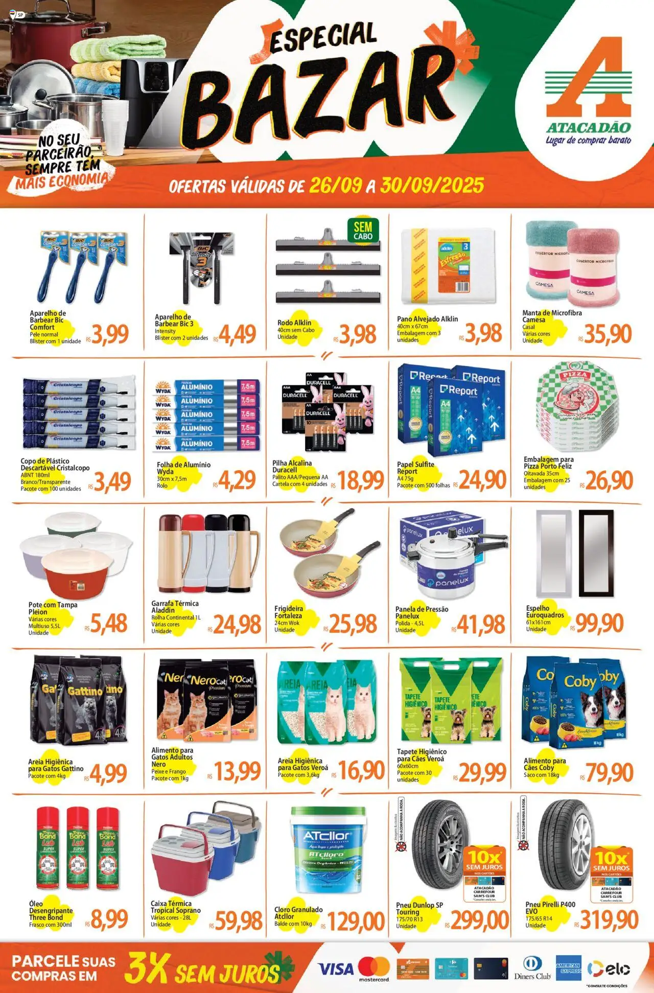 Atacadão folheto "Ofertas - SP" válido a partir de 26/09/2025 - número de página 1