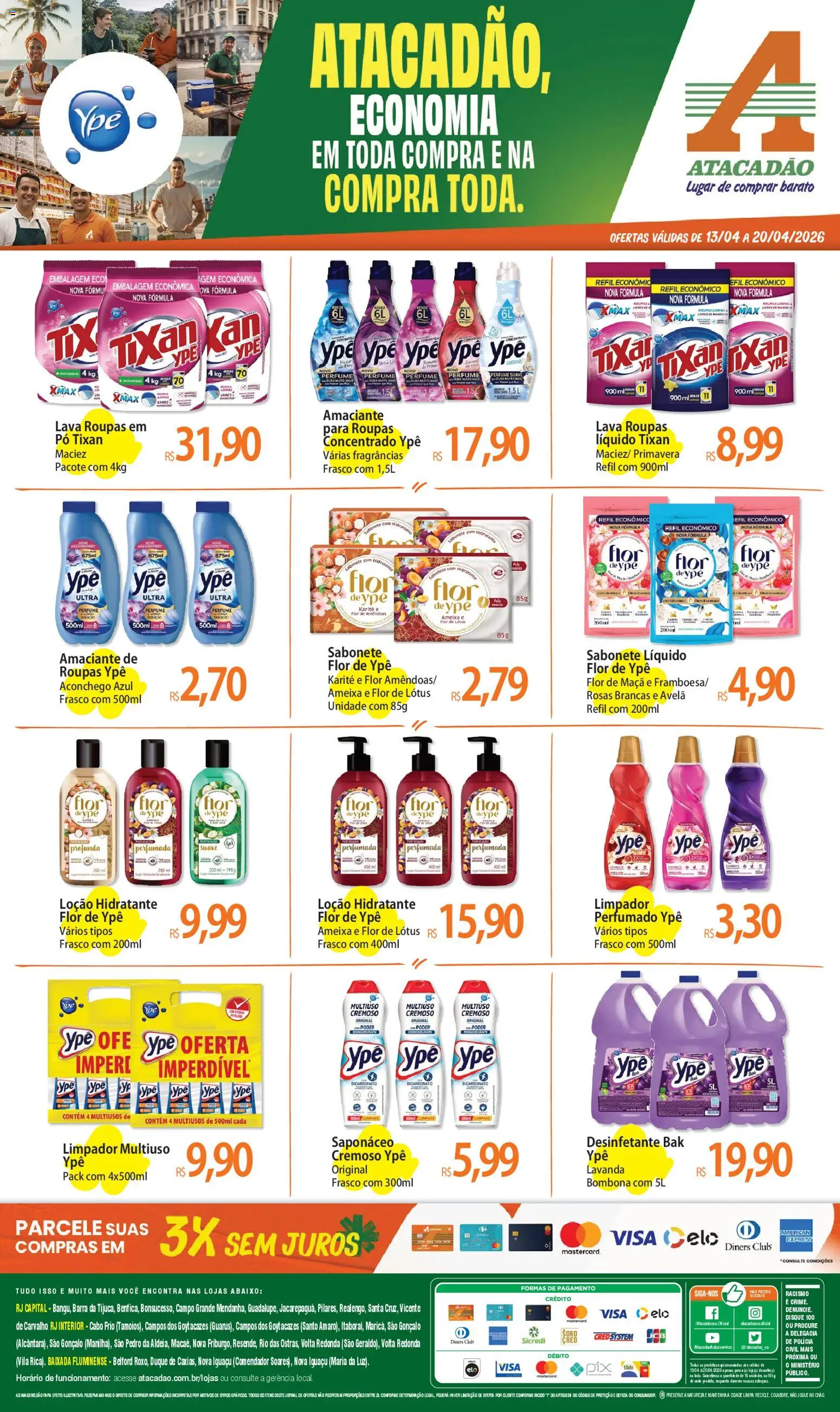 Pré-Visualização do folheto "Atacadão ofertas - RJ" da loja Atacadão válido a partir de 13/04/2026