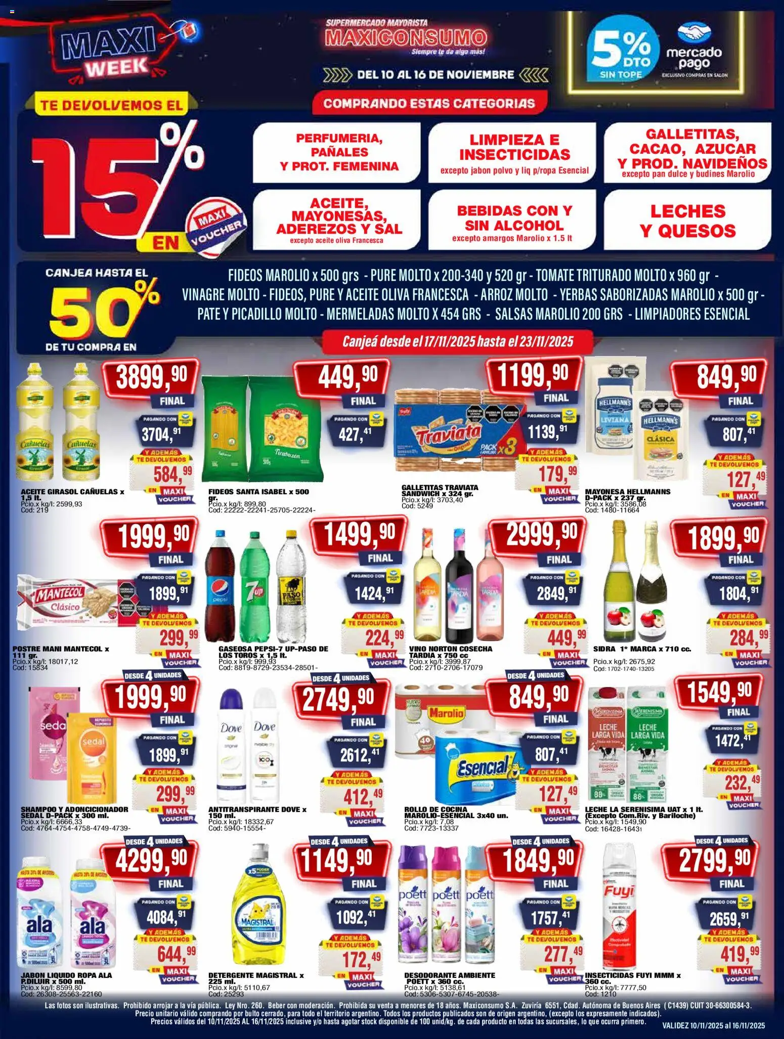 Vista previa del folleto de la tienda Maxiconsumo válido desde el 10/11/2025 