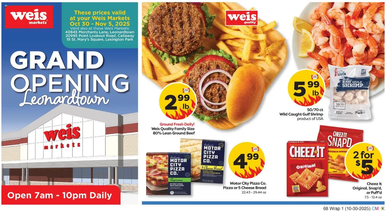 Ad Preview of Weis Grand Opening from 10/30/2025
