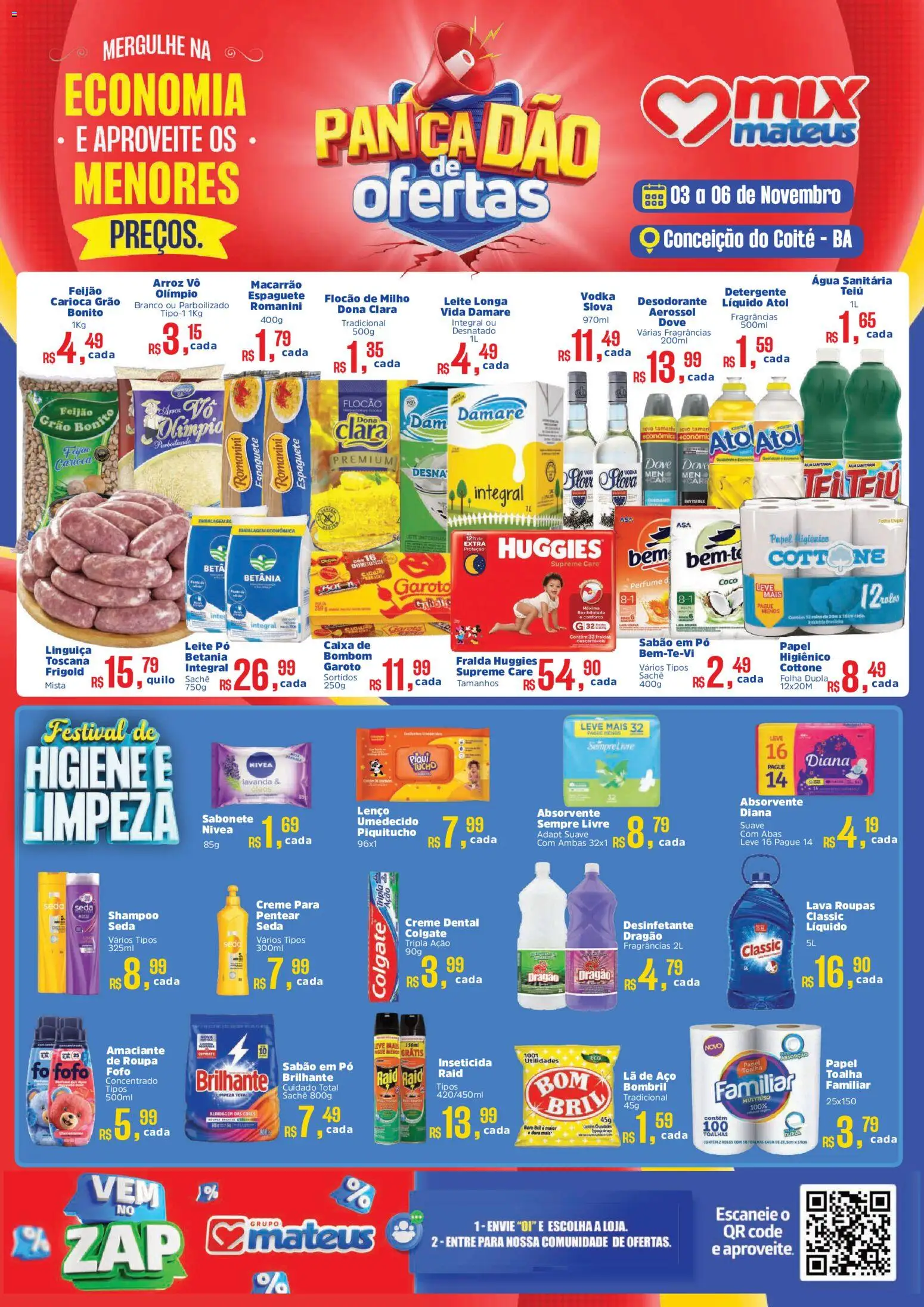 Pré-Visualização do folheto "Ofertas Pancadão " da loja Mateus válido a partir de 03/11/2025