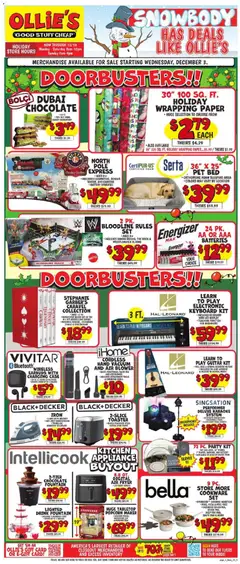 Ad Preview of Ollie's Weekly Ad from 12/03/2025