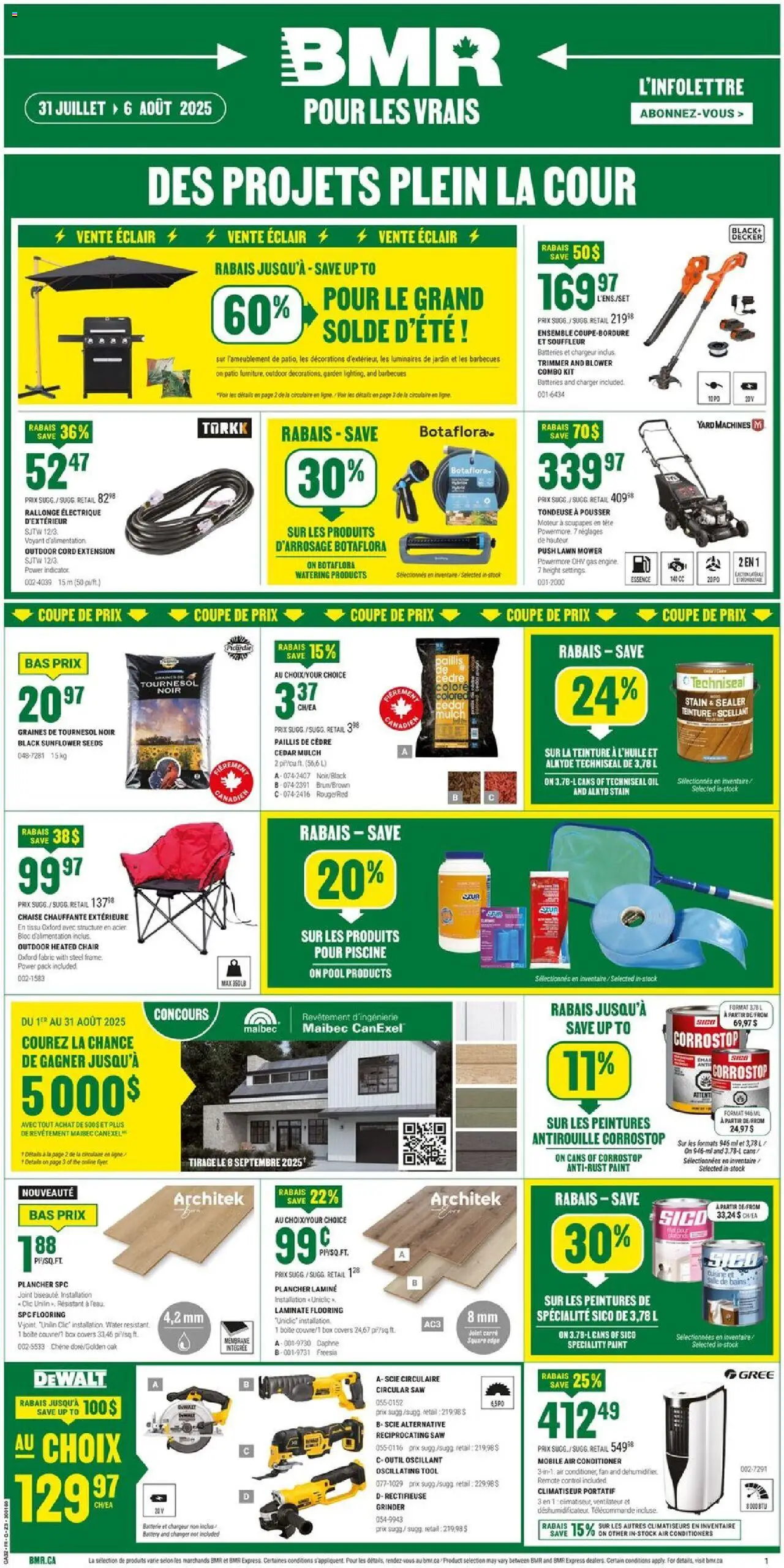 BMR flyer valid from Jul 31, 2025 - page number 1