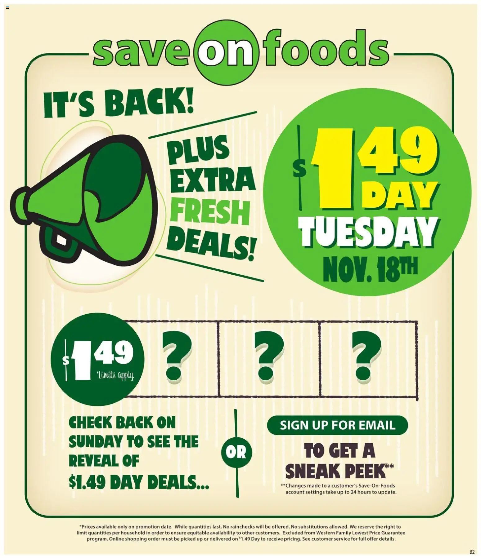 Preview of leaflet Weekly flyer / circulaire from shop Save on foods is valid from Nov 13, 2025