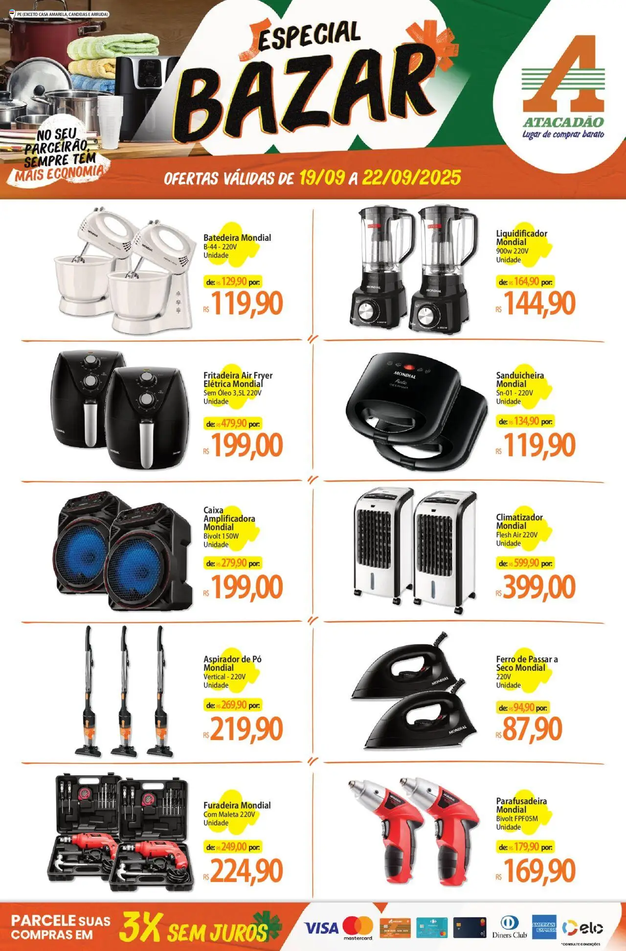Atacadão folheto "Ofertas - PE" válido a partir de 19/09/2025 - número de página 1