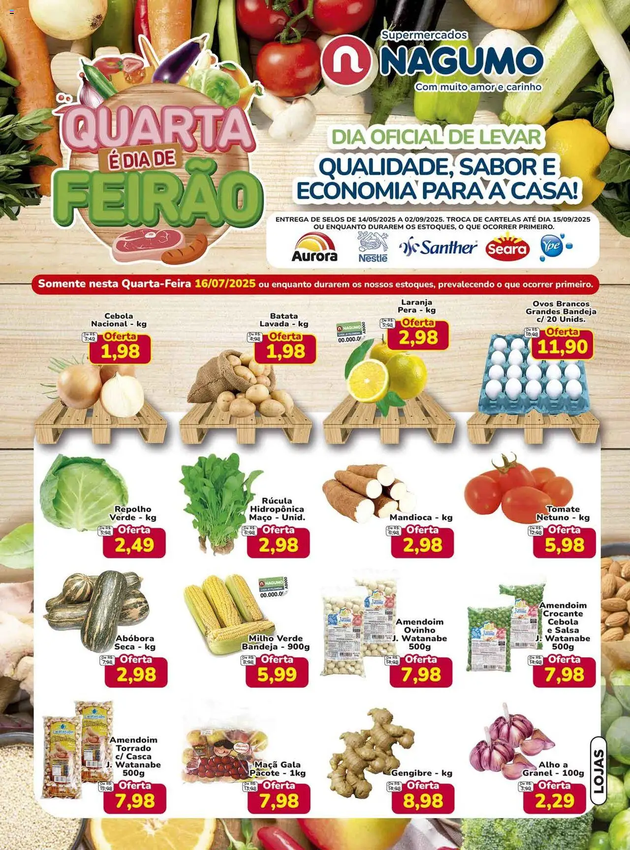 Nagumo folheto "Ofertas Quarta do Feirão" válido a partir de 16/07/2025 - número de página 1
