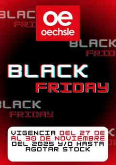 Vista previa de Black Friday de la tienda Oechsle válido desde 28/11/2025